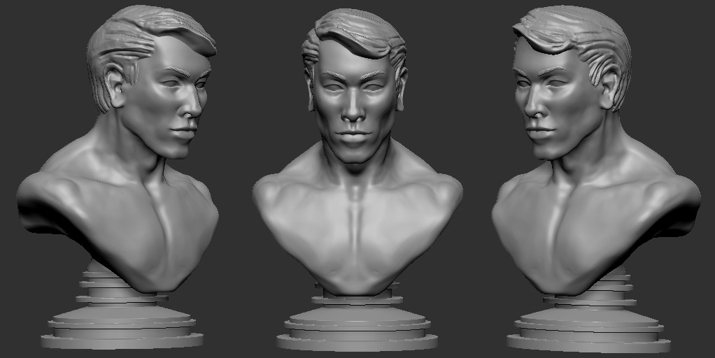 ArtStation - Male bust 01