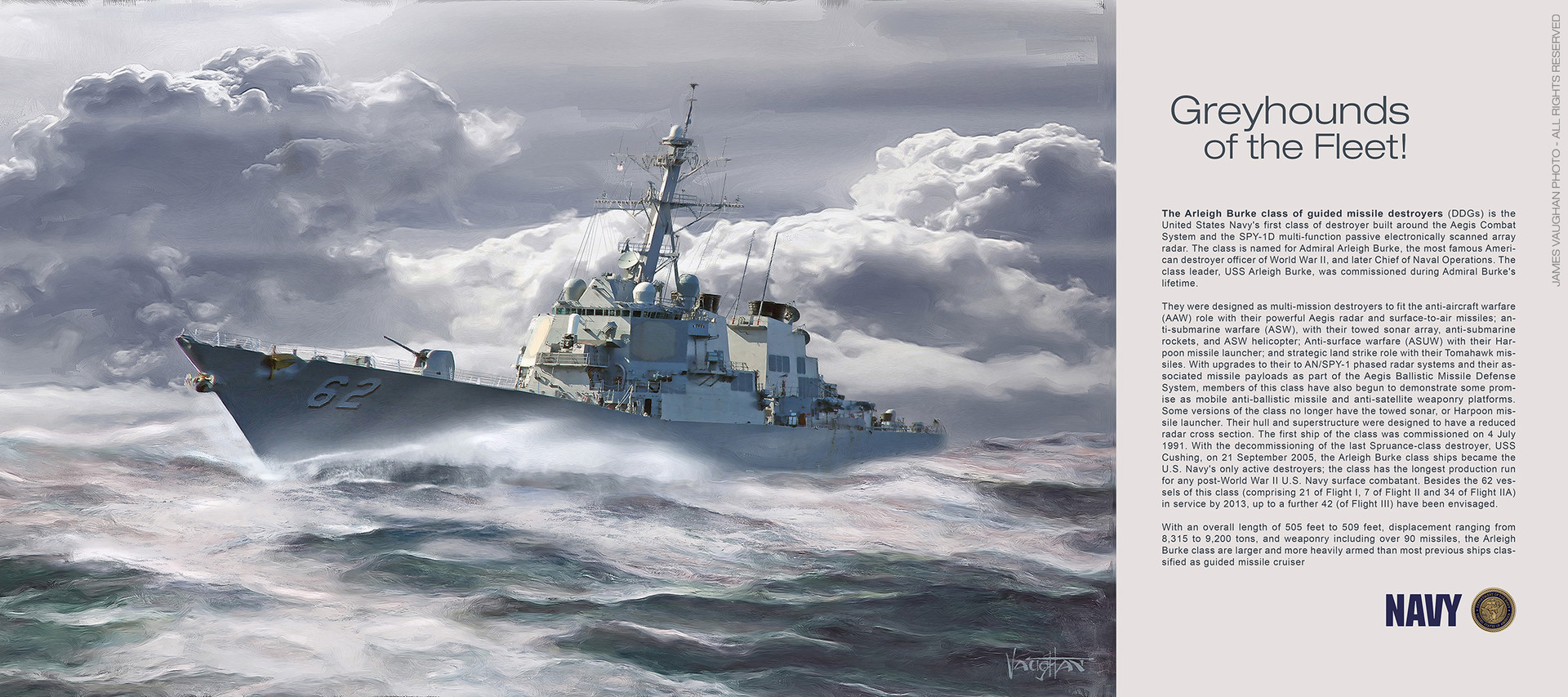 Artstation Arleigh Burke Class Destroyer James Vaughan