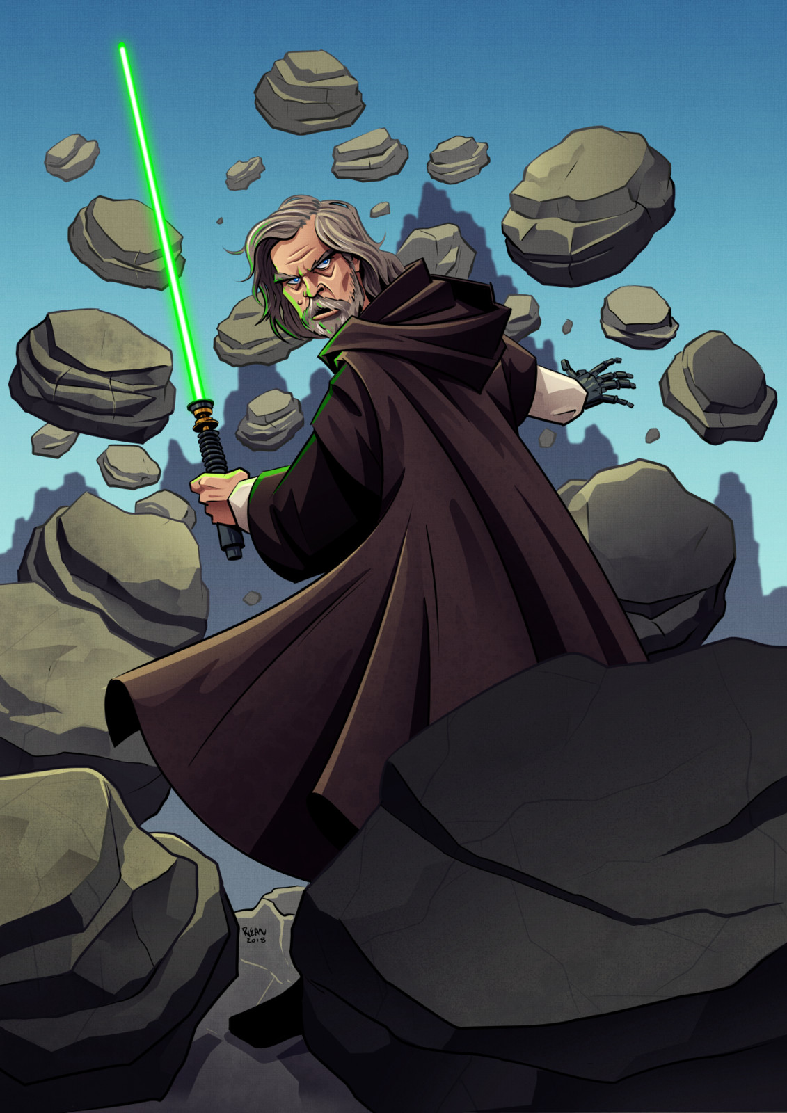 Artstation Luke Skywalker Star Wars The Last Jedi Ryan J Neal The first woman to draw luke skywalker for marvel, martin came on. artstation luke skywalker star wars