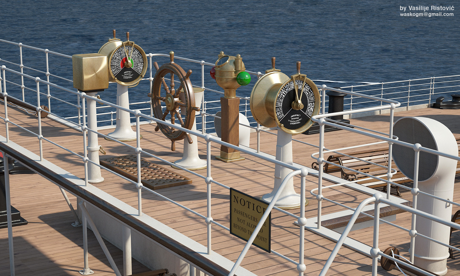 Vasilije Ristovic RMS Titanic 3D model WIP