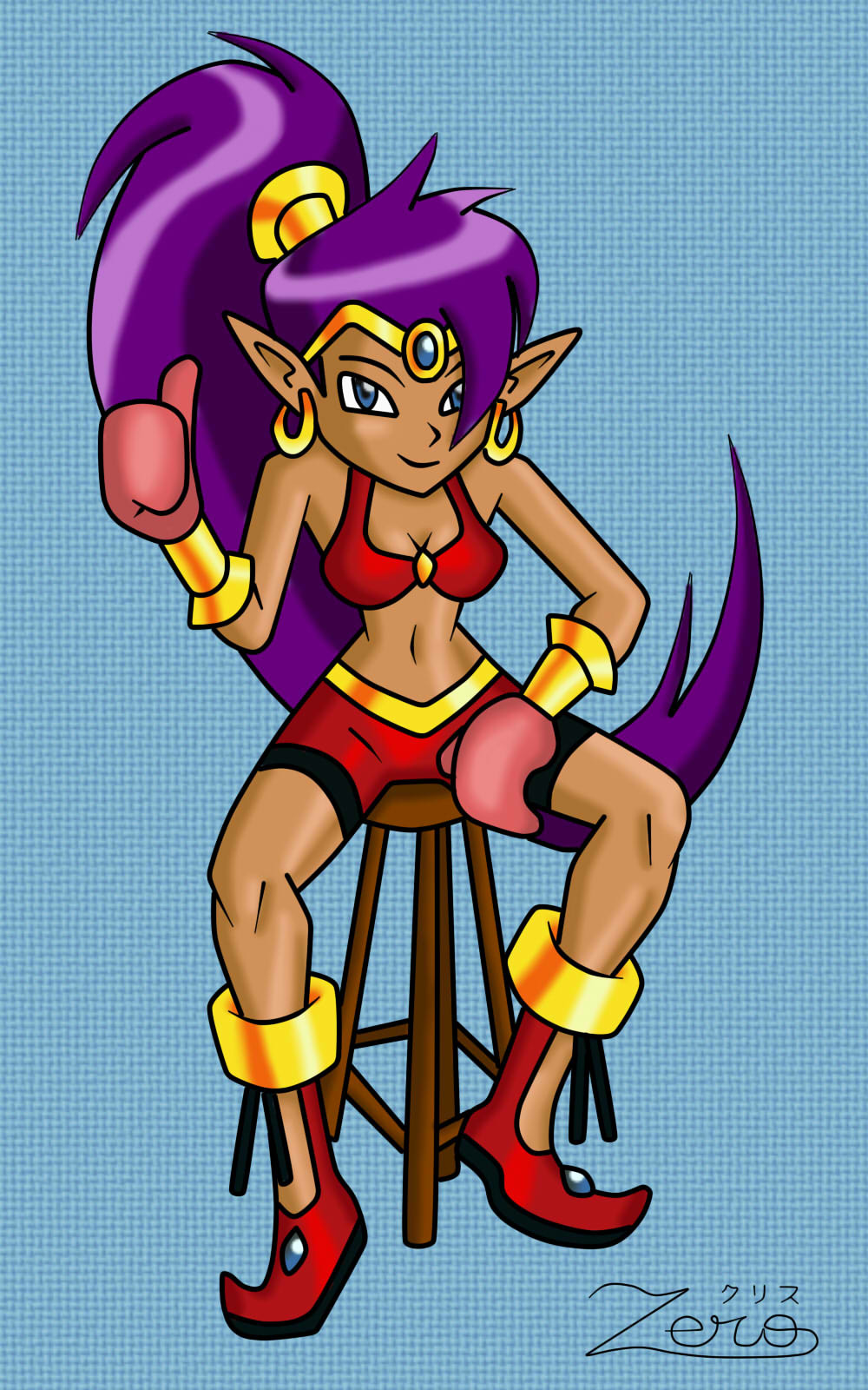 Shantae - Boxer Outfit, Chris Zerotani.