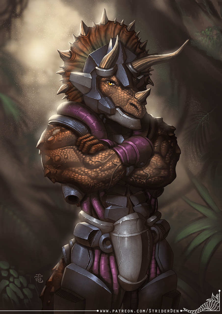 ArtStation Dinosaucers Project Armored Tricero