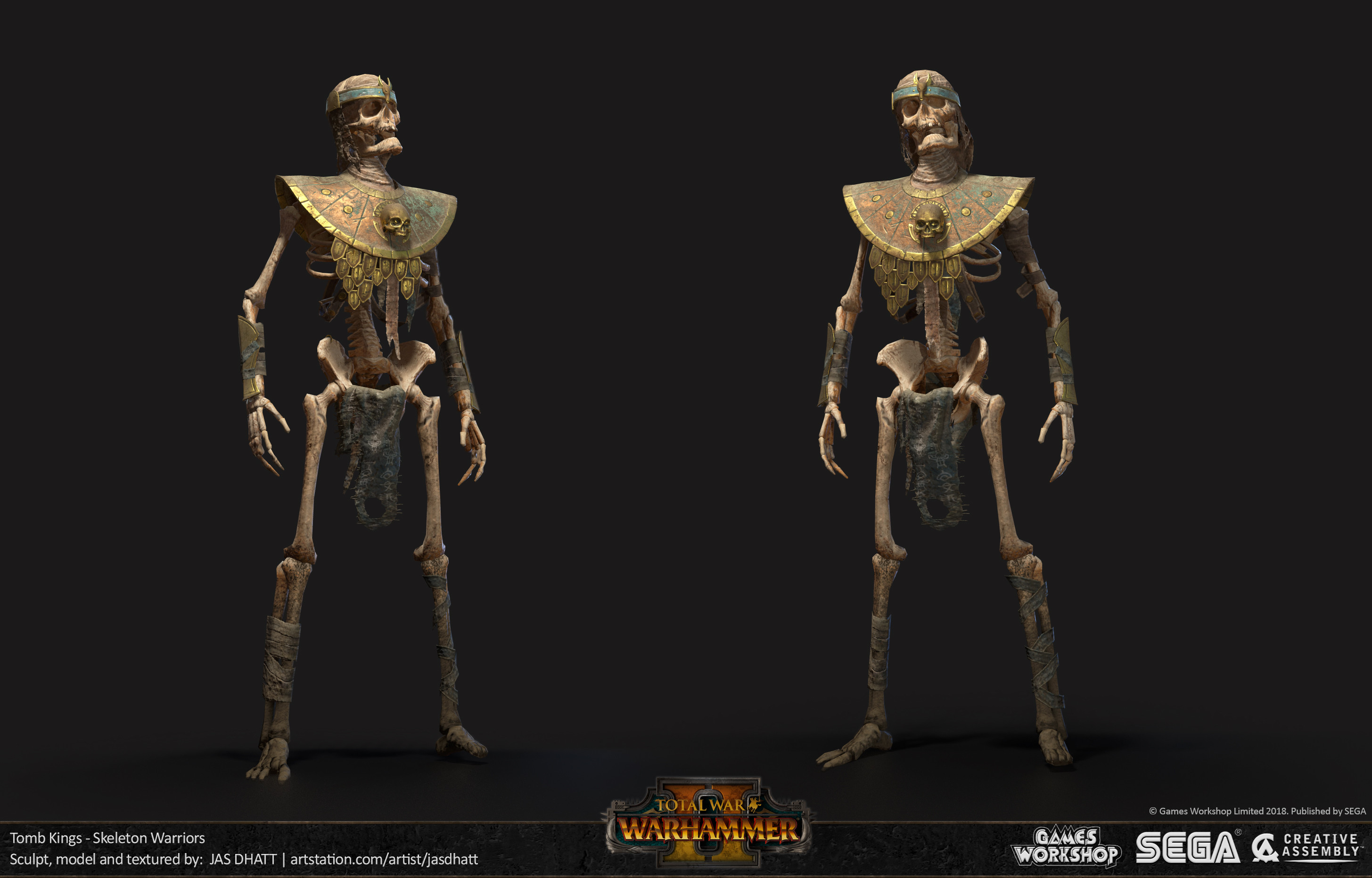 Jas Dhatt - Total War: Warhammer 2 - Skeleton Warriors
