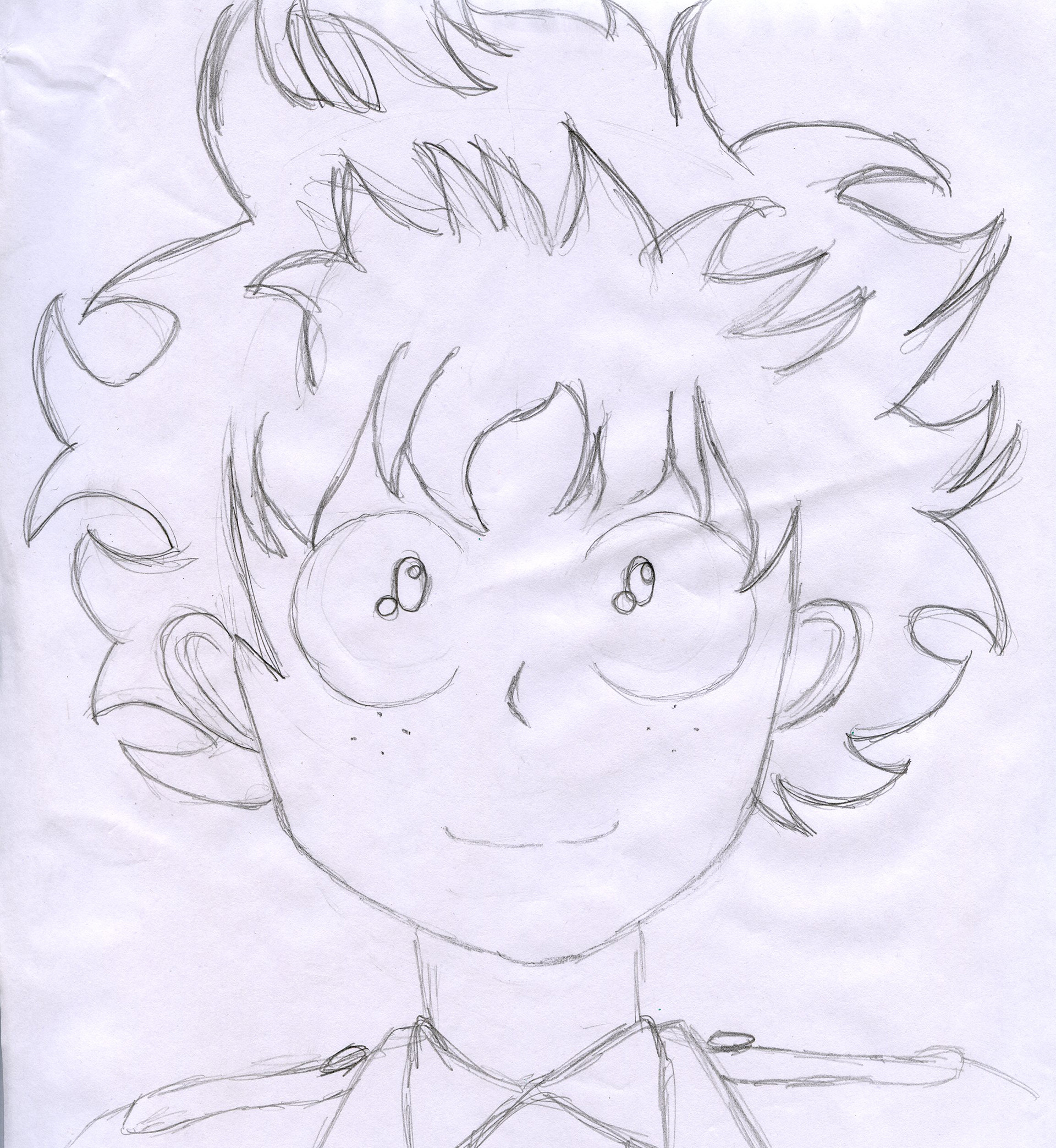 Artstation My First Sketch Of Midoriya Izuku From Boku No Hero Academia Victor Hugo Matos