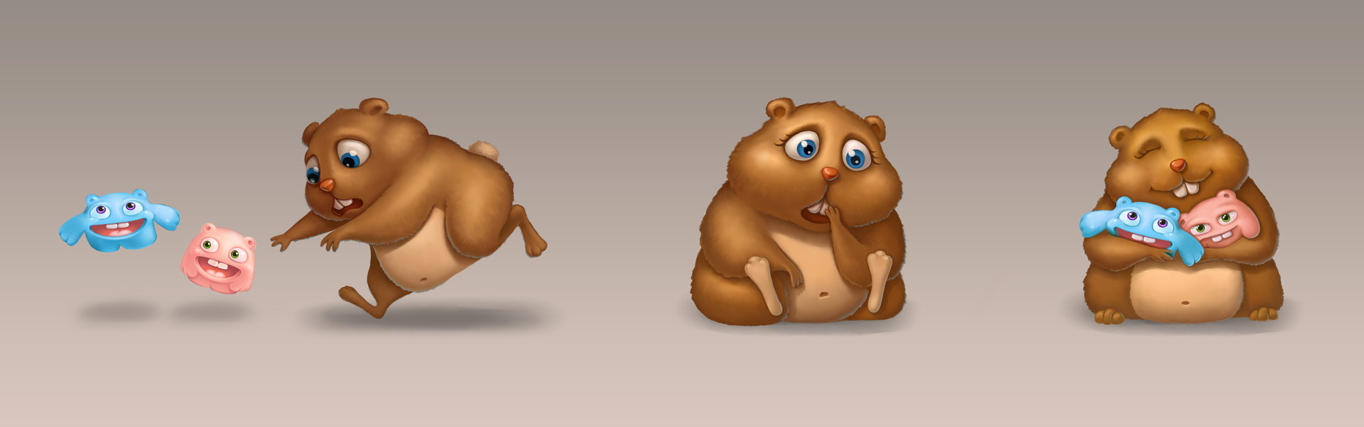 Gloria Mateuta Hamster Character Design