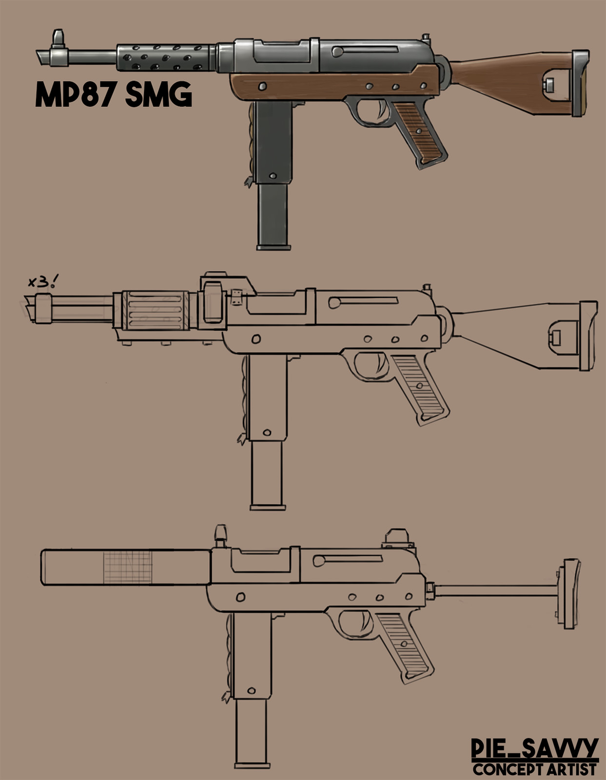 Riot smg чертеж