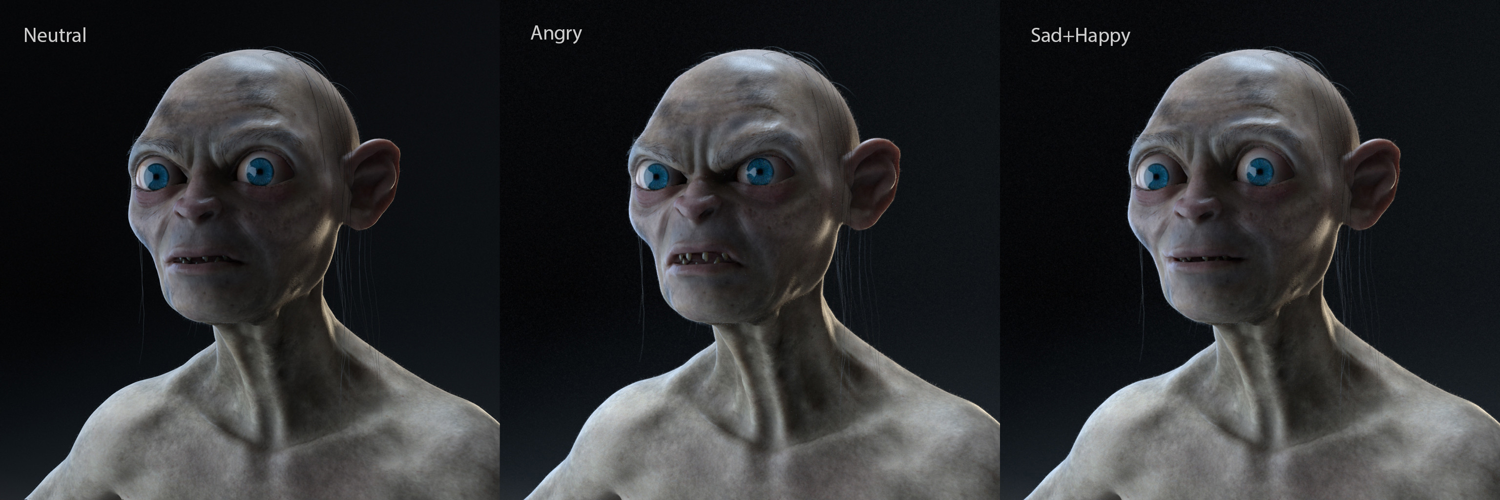 Artstation Gollum Smeagol Study Andreas Mischok