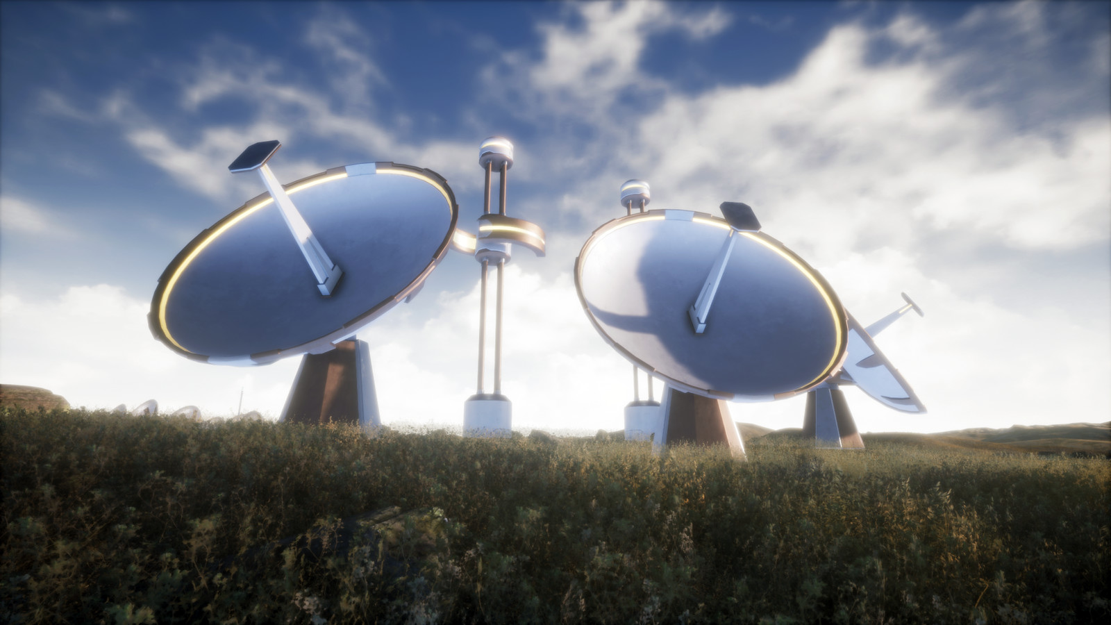 I know theyre not monuments, but giant satellites and antennas do make for some good scene filler.