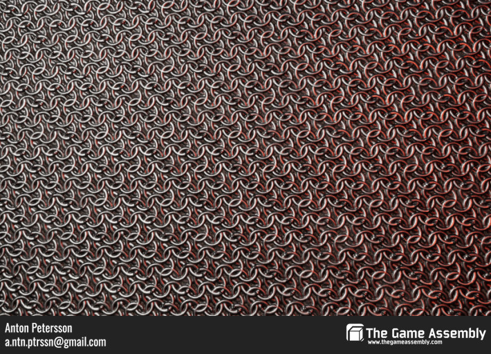 Chainmail textures made in Substance Designer