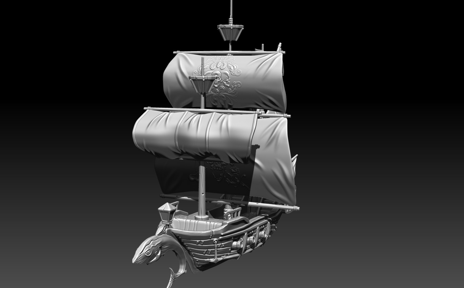 ArtStation - Stylized Shark Ship