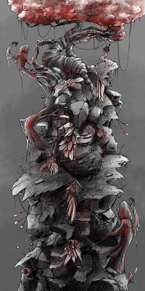Artstation Edgar Allan Poe Poem Illustrations Brittany Salzone
