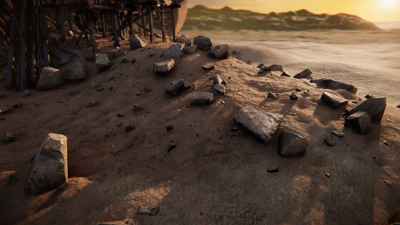 Rocky ground closeup