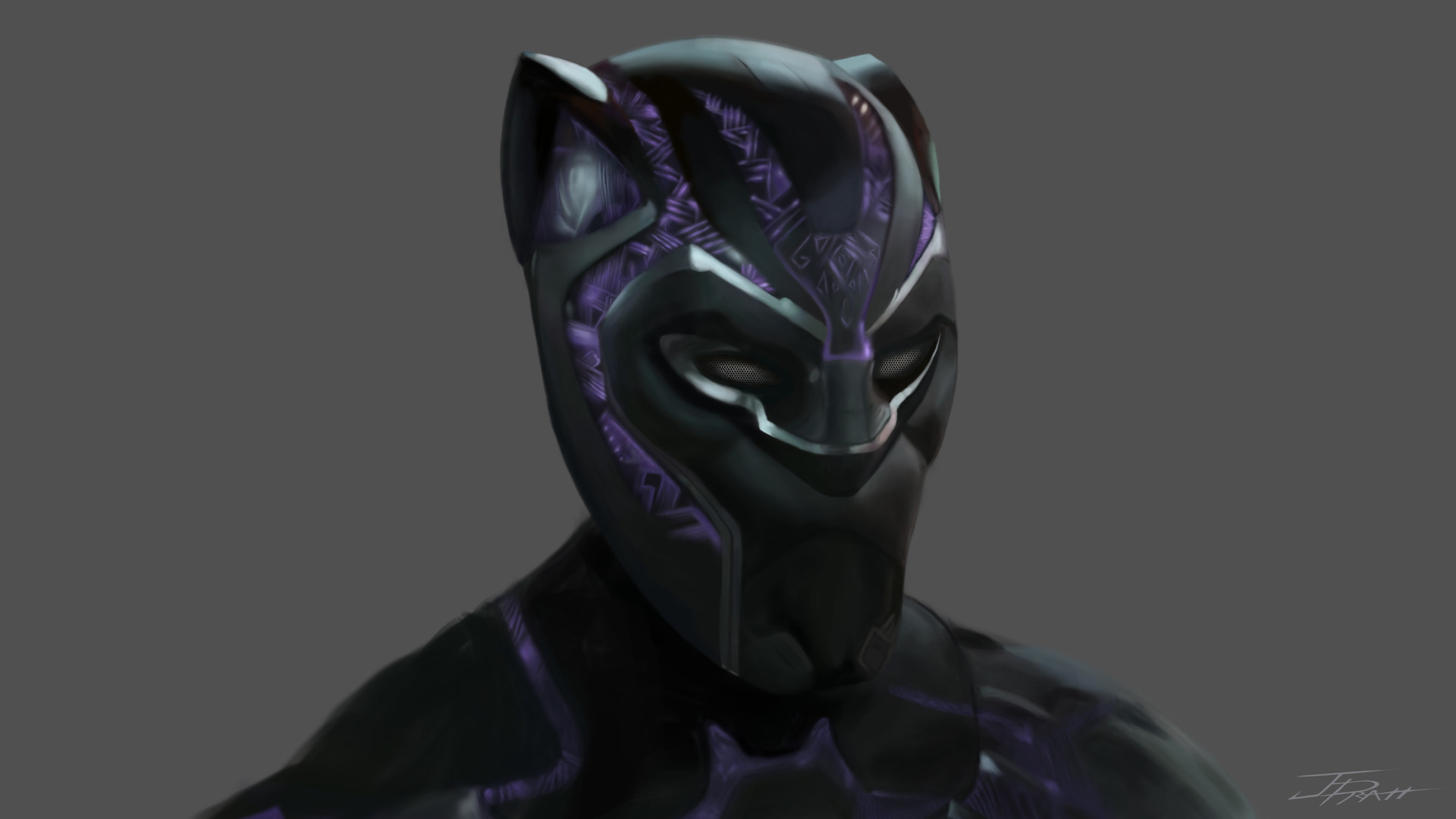 James Pratt Black Panther Digital Painting