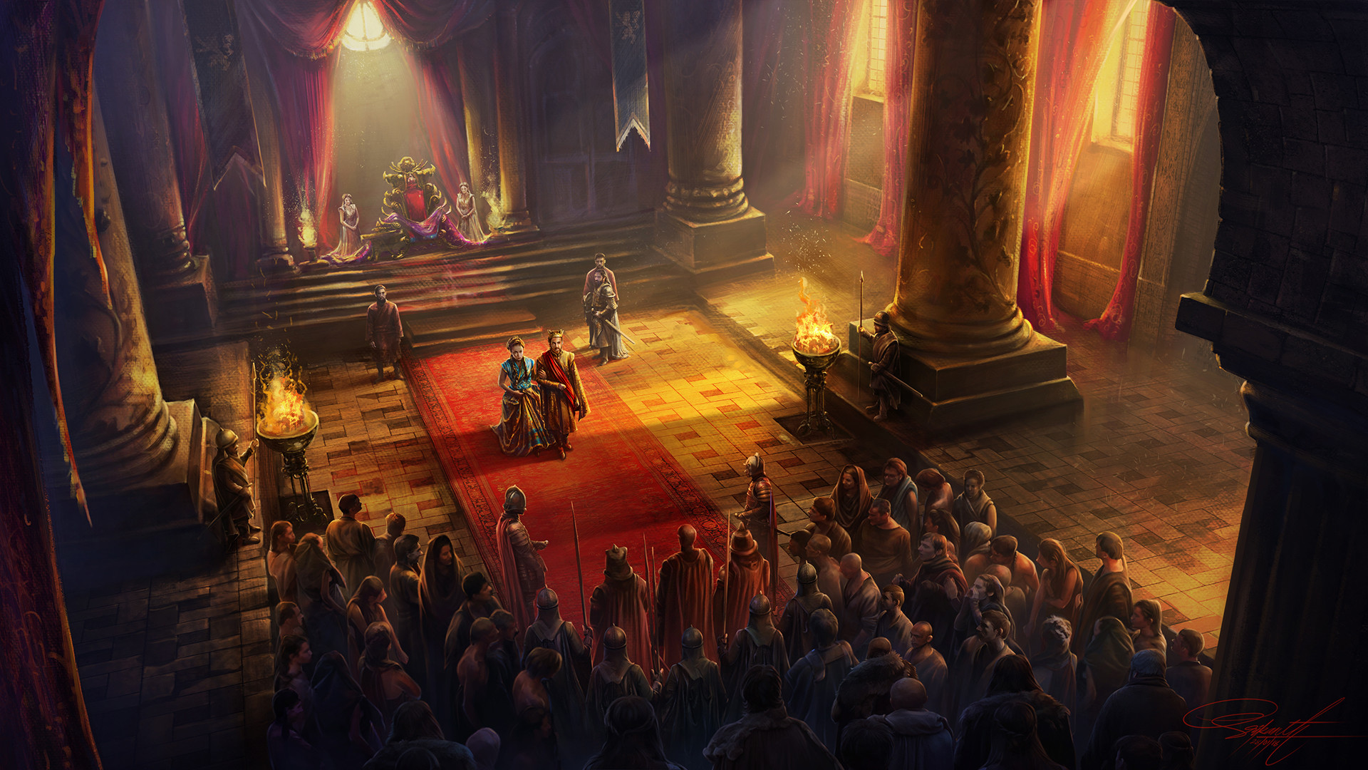 ArtStation The Glorious Court of Royalty