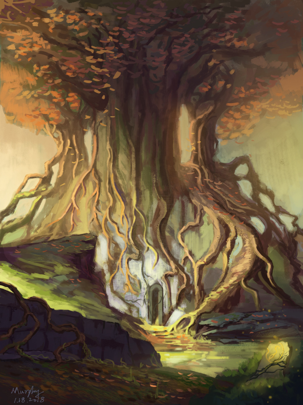ArtStation - The ancient tree