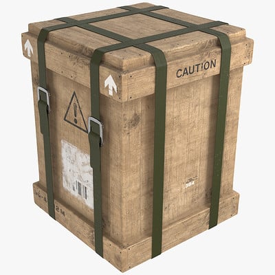 PBR 3D Loot Crate Model