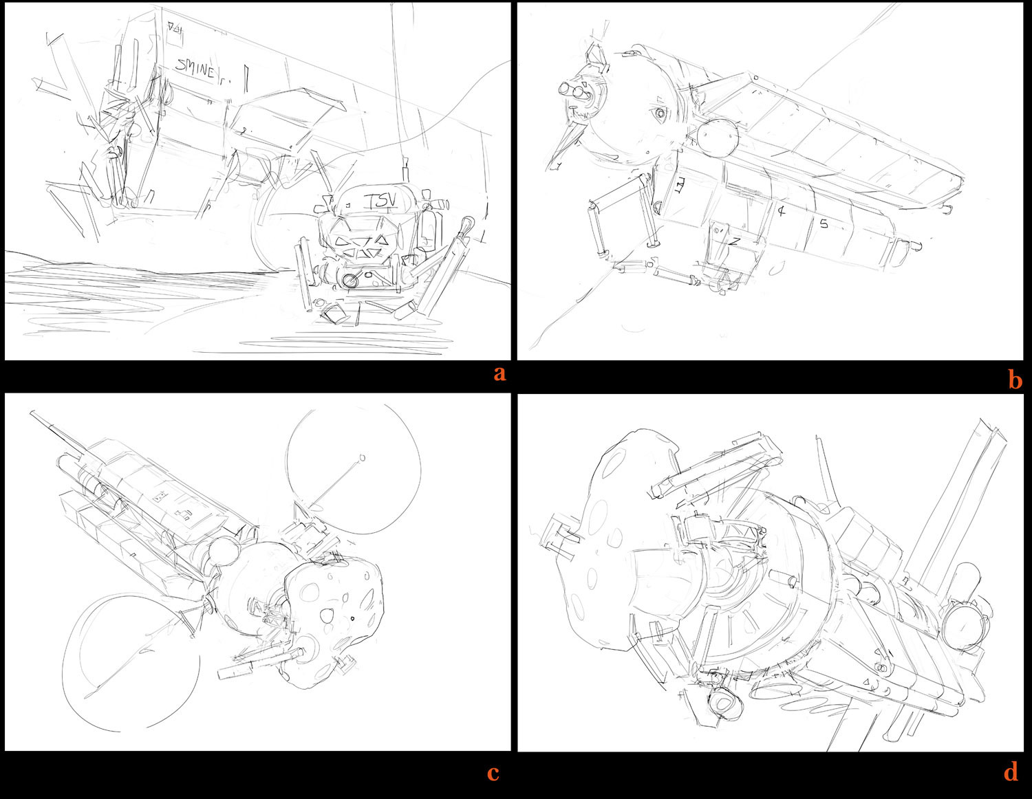 Preliminary sketches for the peice