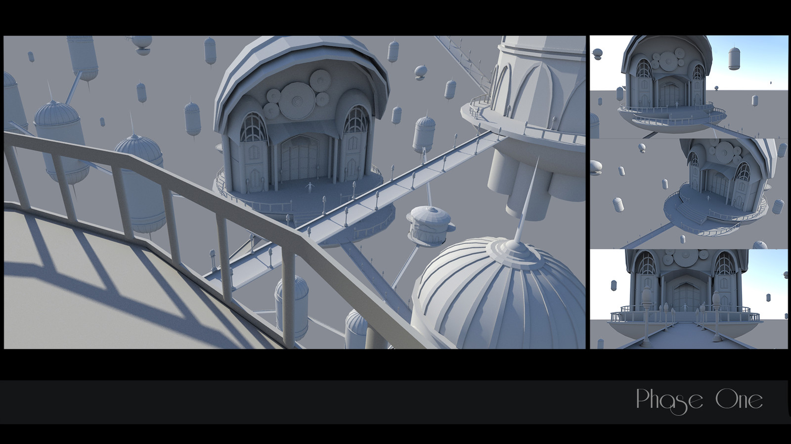 3D Environment Blocking in Maya