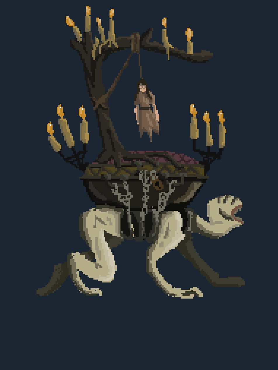 Blasphemous картины со свечами
