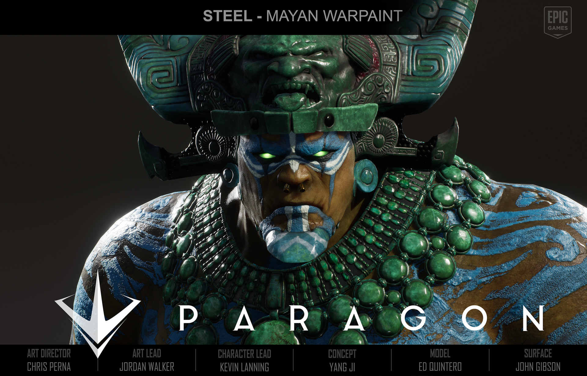 Artstation Paragon Steel Mayan Warpaint John A Gibson