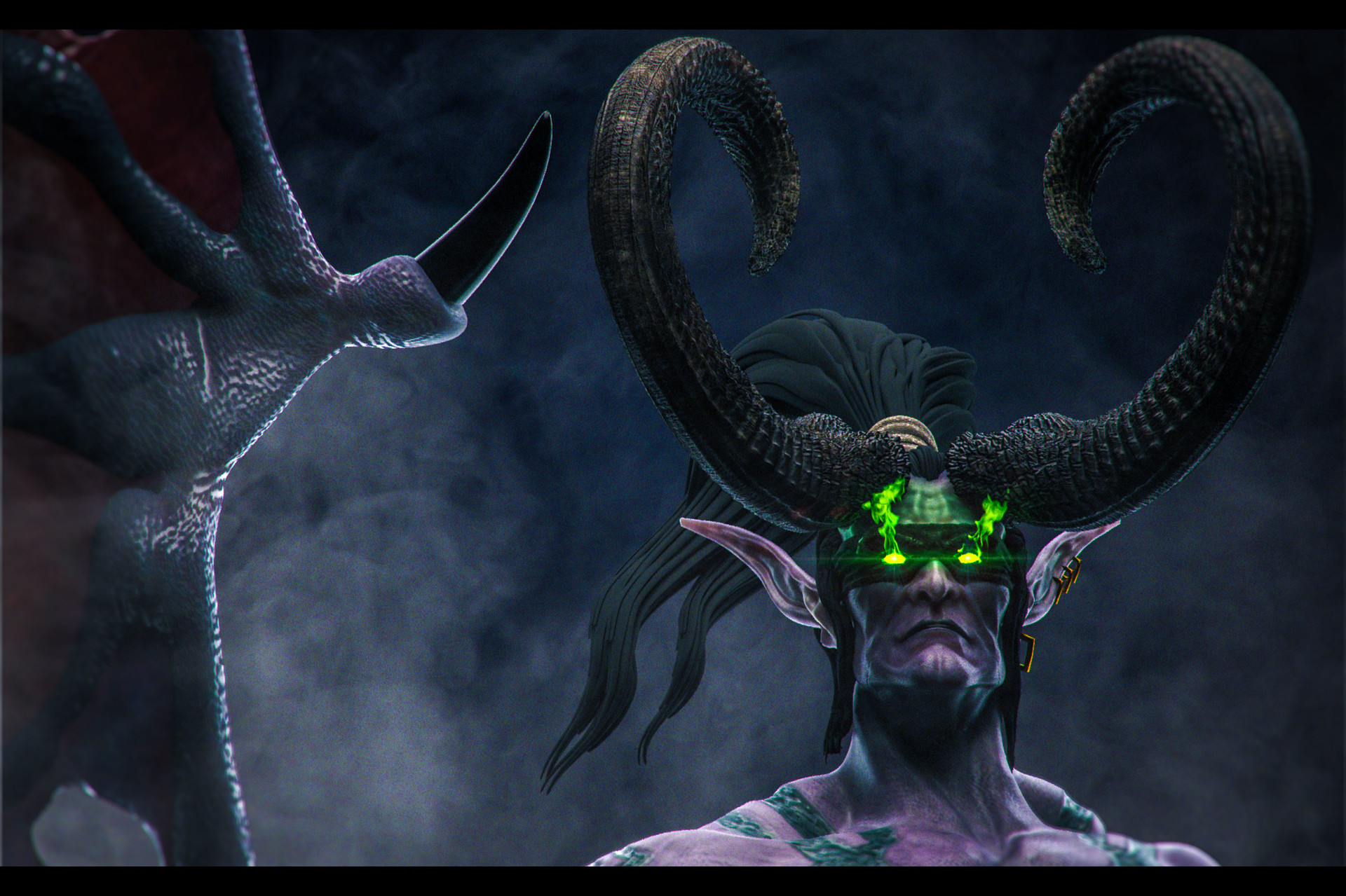 Artstation Illidan Stormrage You Are Not Prepared Cinematic Character Renan Menendes