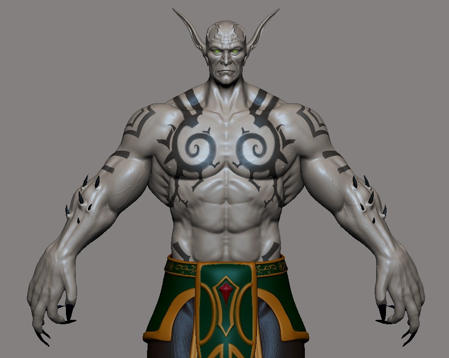 Artstation Illidan Stormrage You Are Not Prepared Cinematic Character Renan Menendes