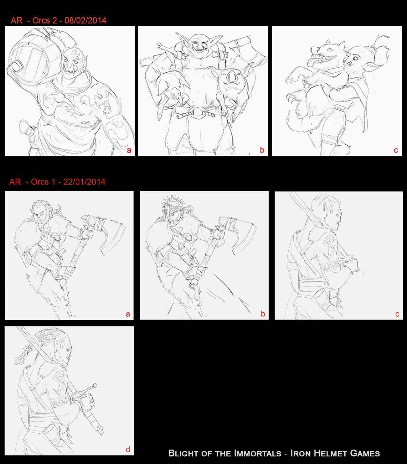 Orc card concepts