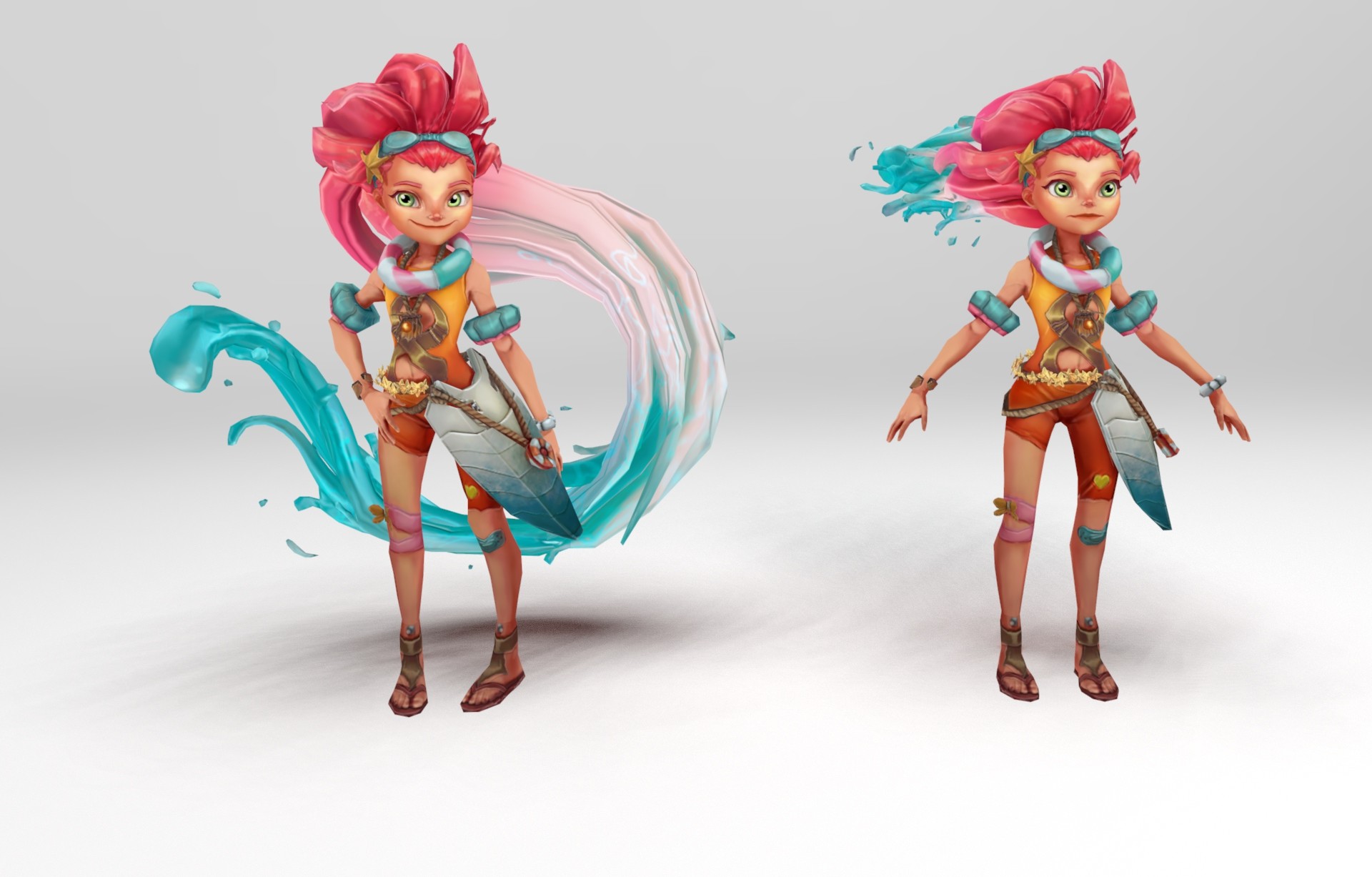 Artstation Riot Creative Contest 2017 Pool Party Zoe With