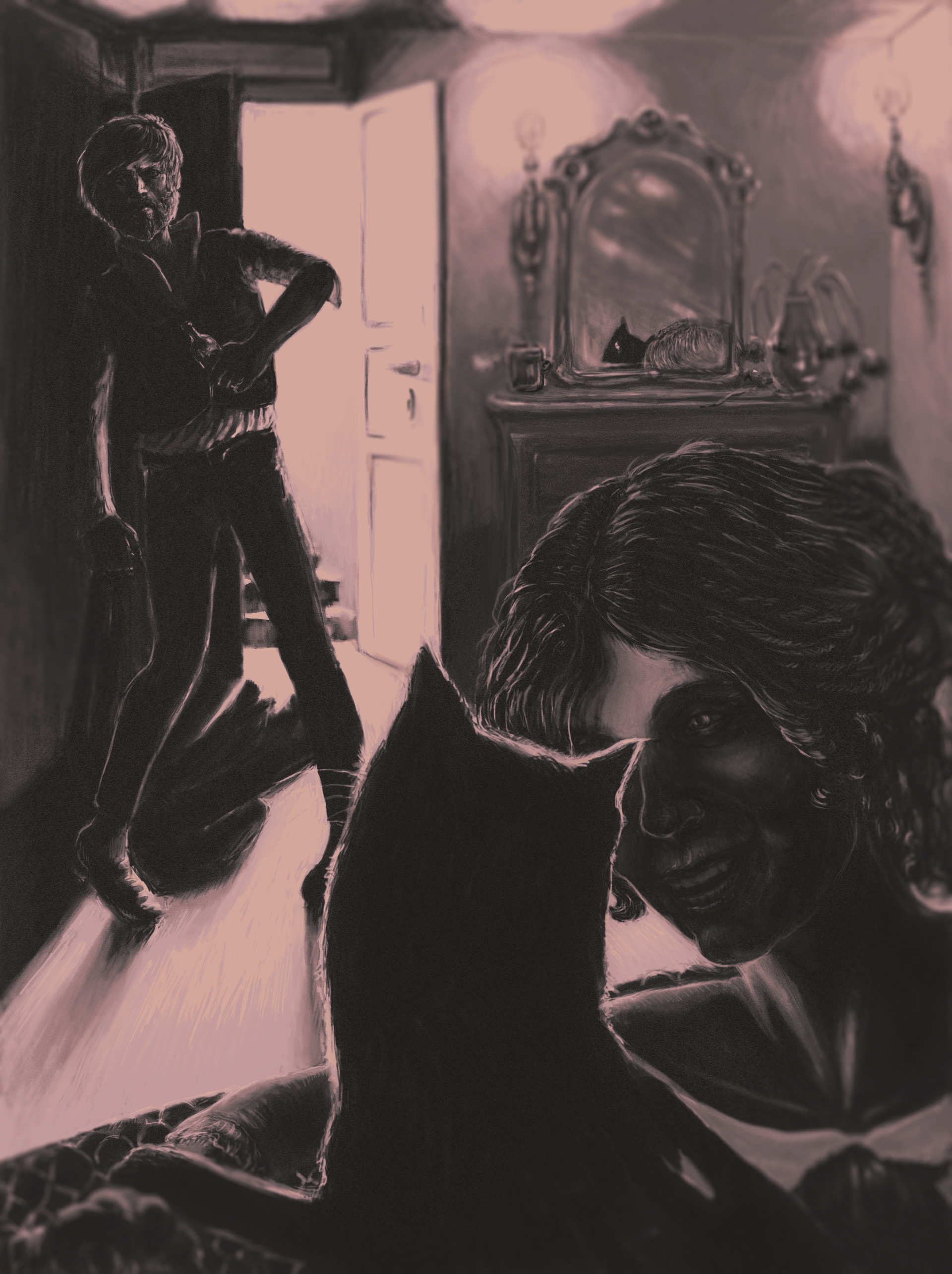 Artstation Edgar Allan Poe S The Black Cat Serena Stelitano