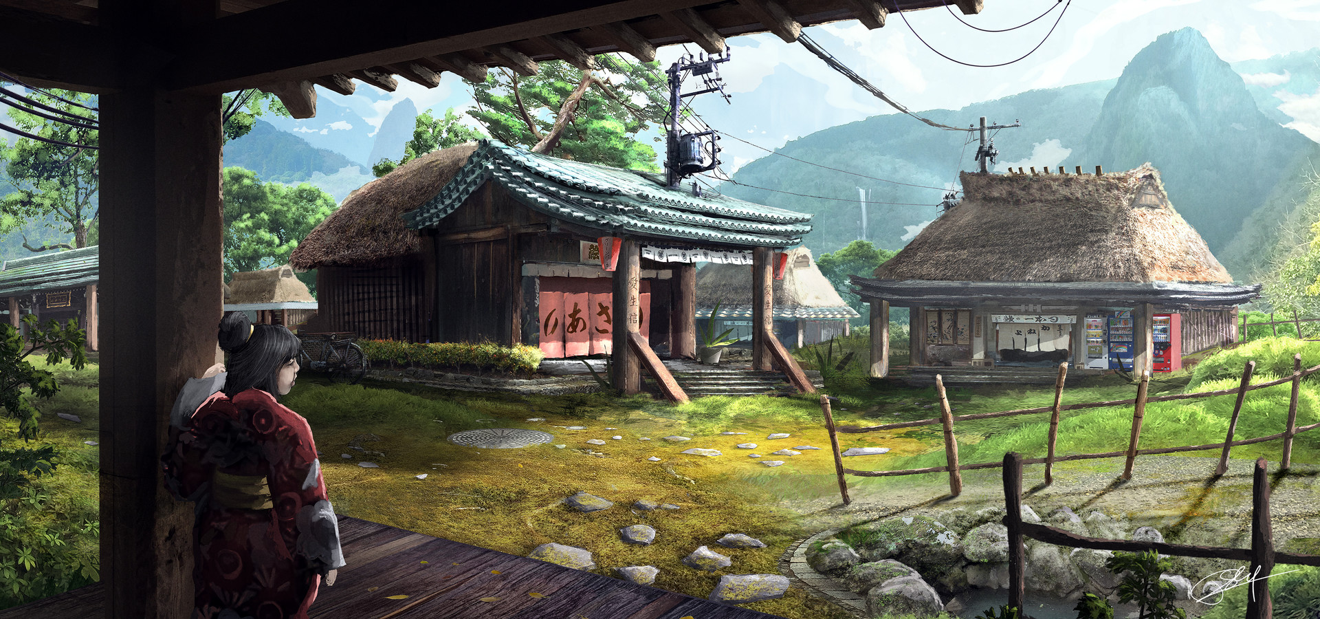 ArtStation Old Modern Village