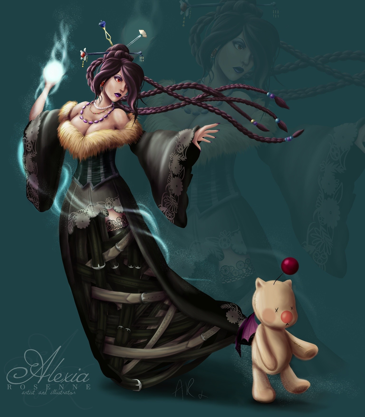 Artstation Lulu Final Fantasy X Fan Art Alexia Rosenne
