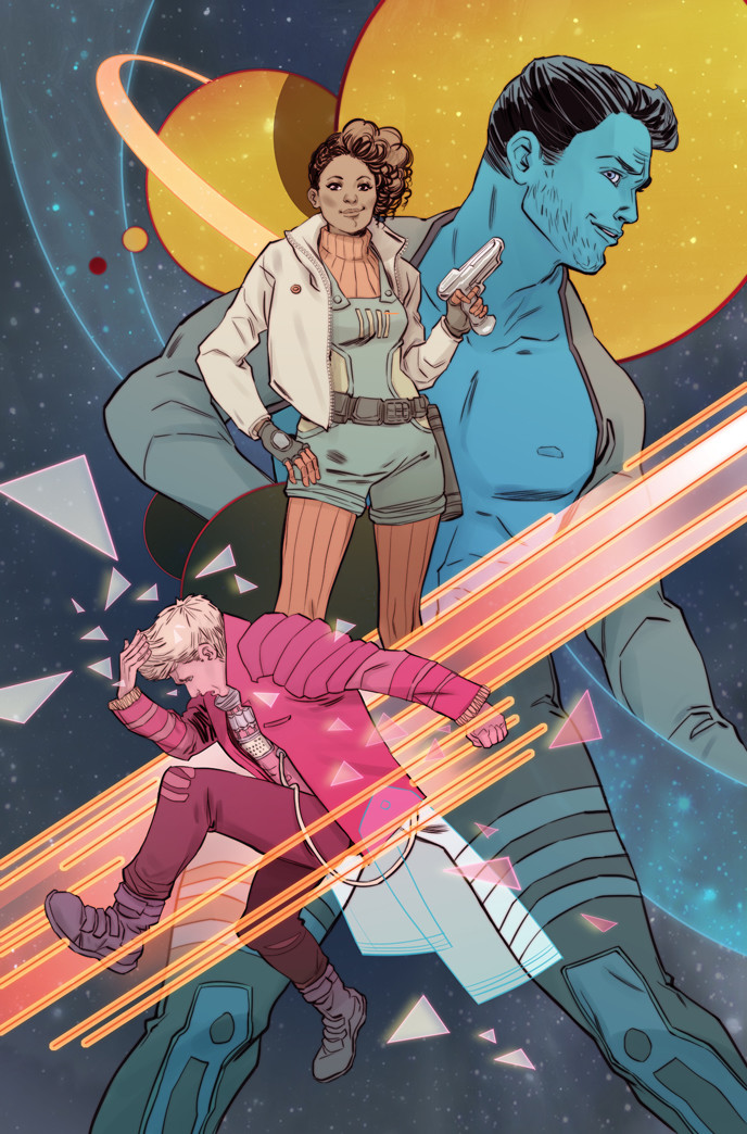 Variant cover for WASTED SPACE, SF series  by Hayden Sherman and Michael Moreci published by Vault Comics.