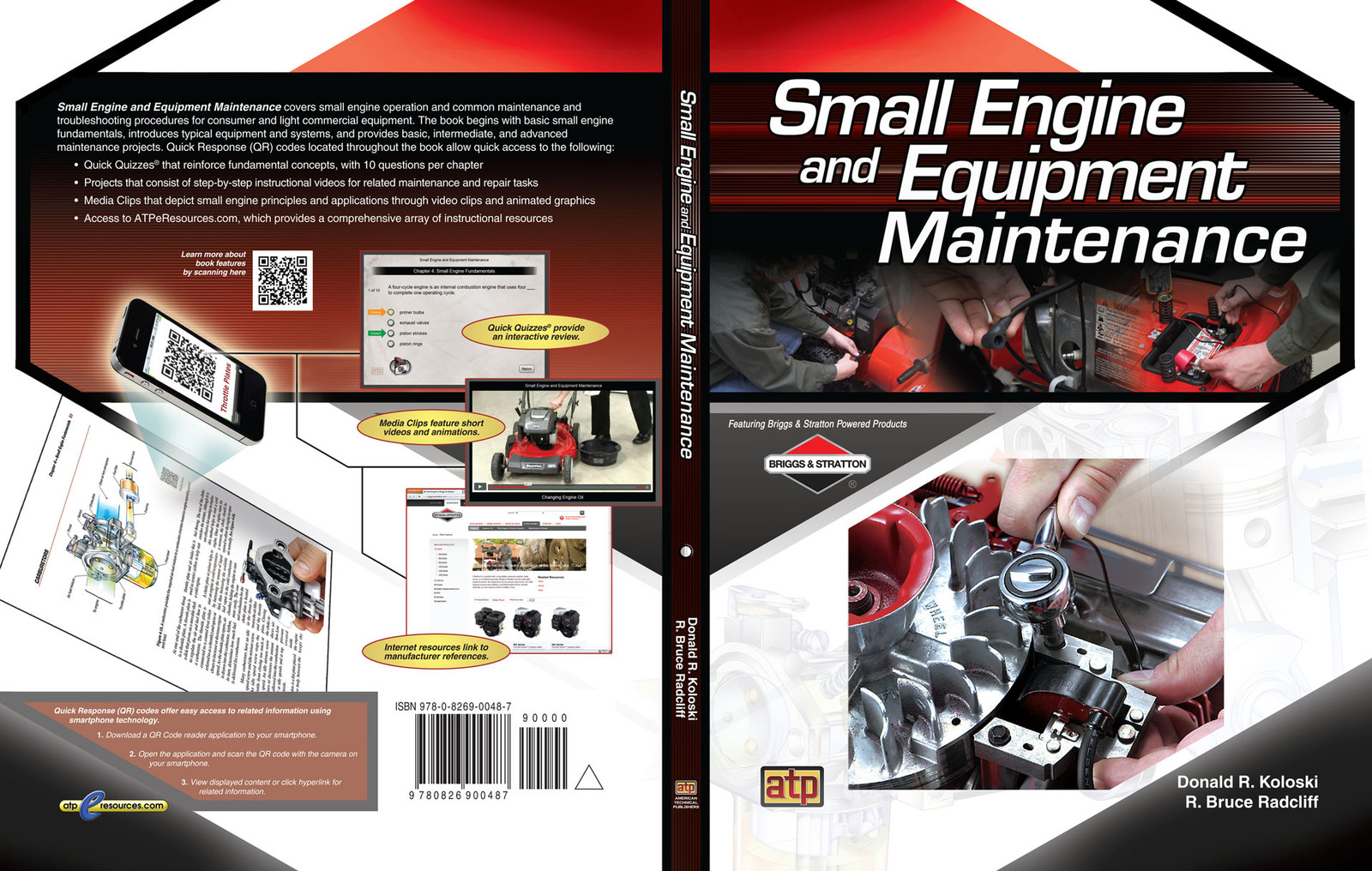 This was a softcover book with a design meant to mimic the Briggs and Stratton logo. I created the design in Adobe Photoshop with final text touches in Adobe Illustrator.