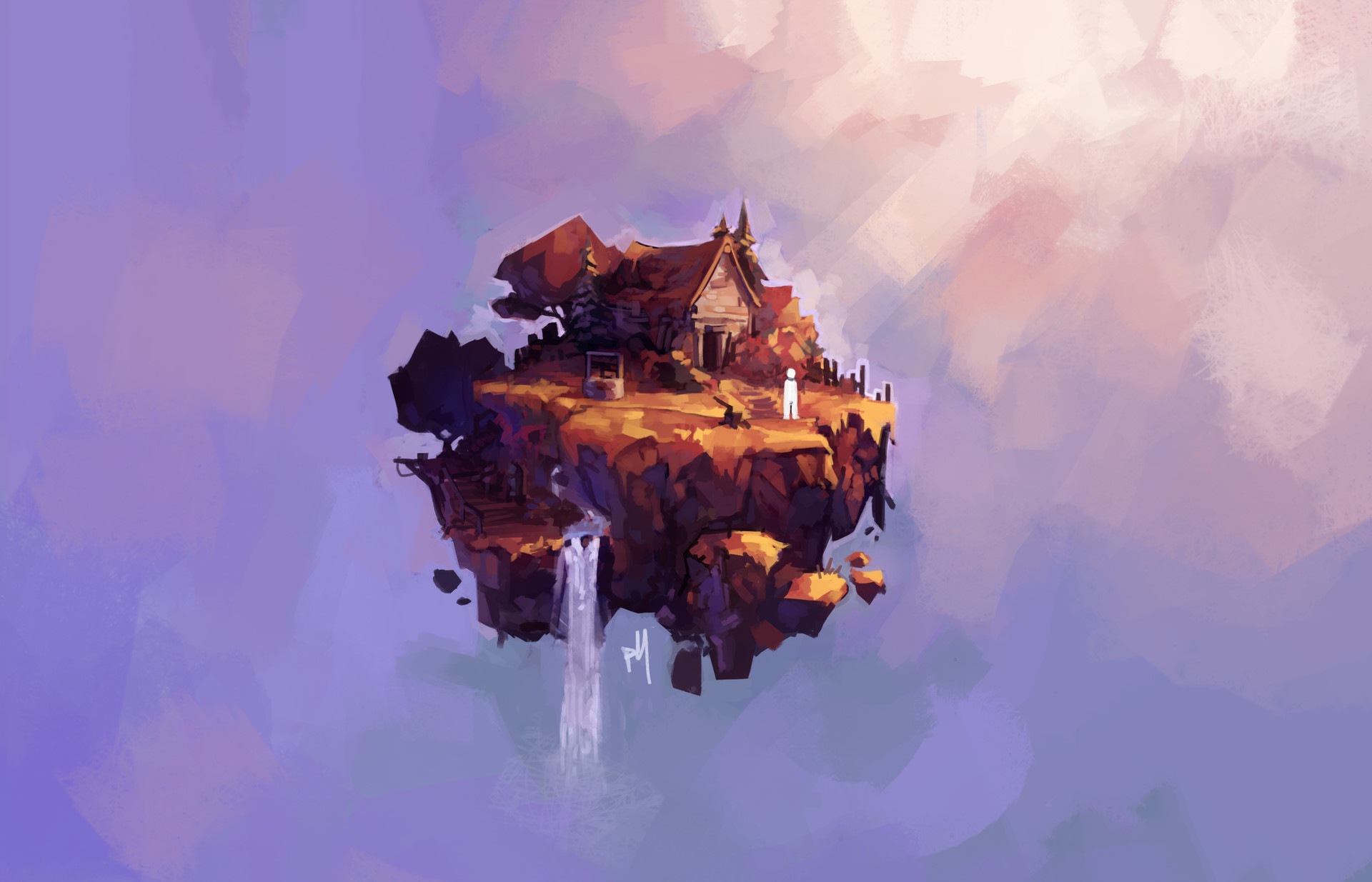 Artstation Autumn Island Phillip Harker