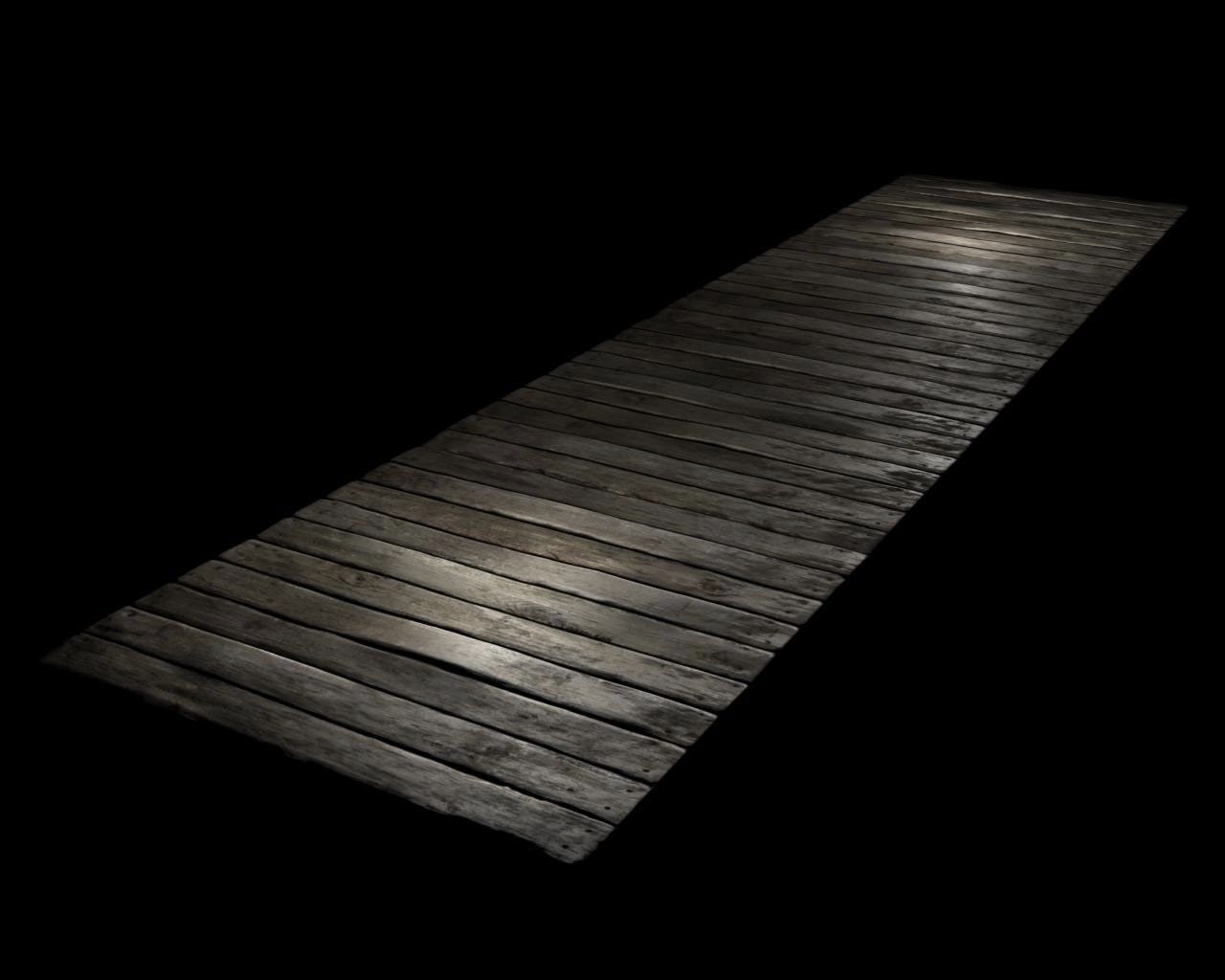 Wooden plank material using tesselation.