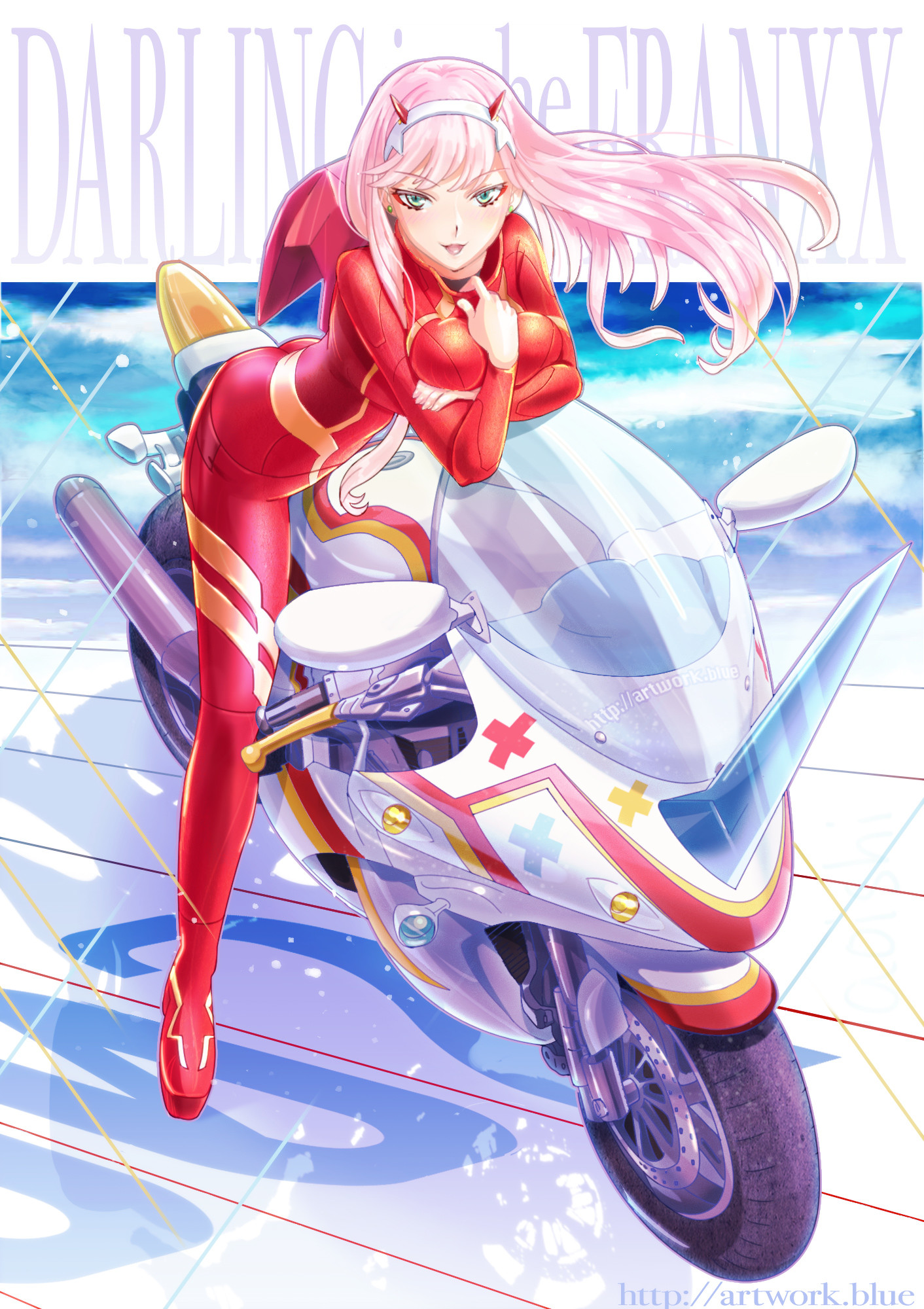 ArtStation - Zero Two Anime for a friend