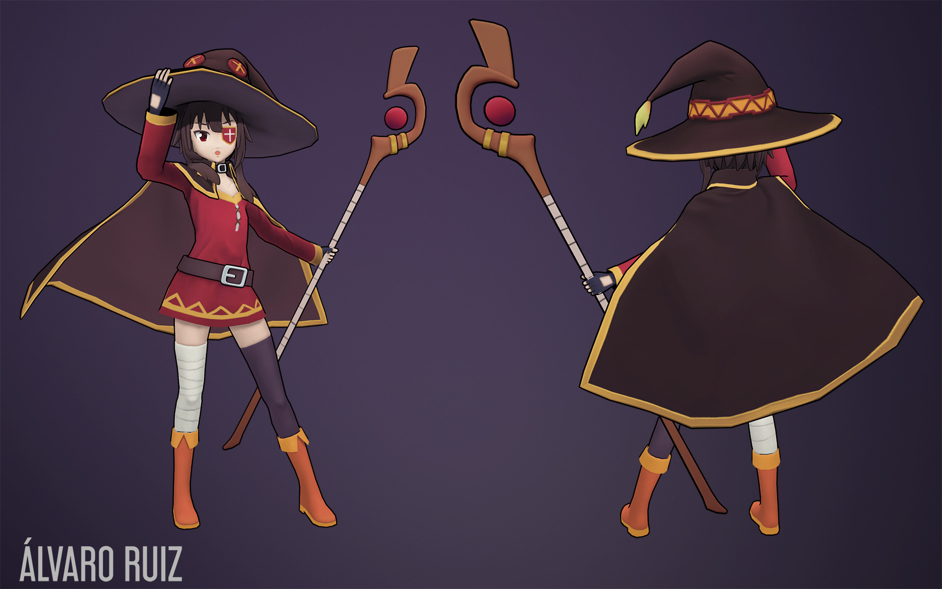 Artstation Megumin Alvaro Ruiz