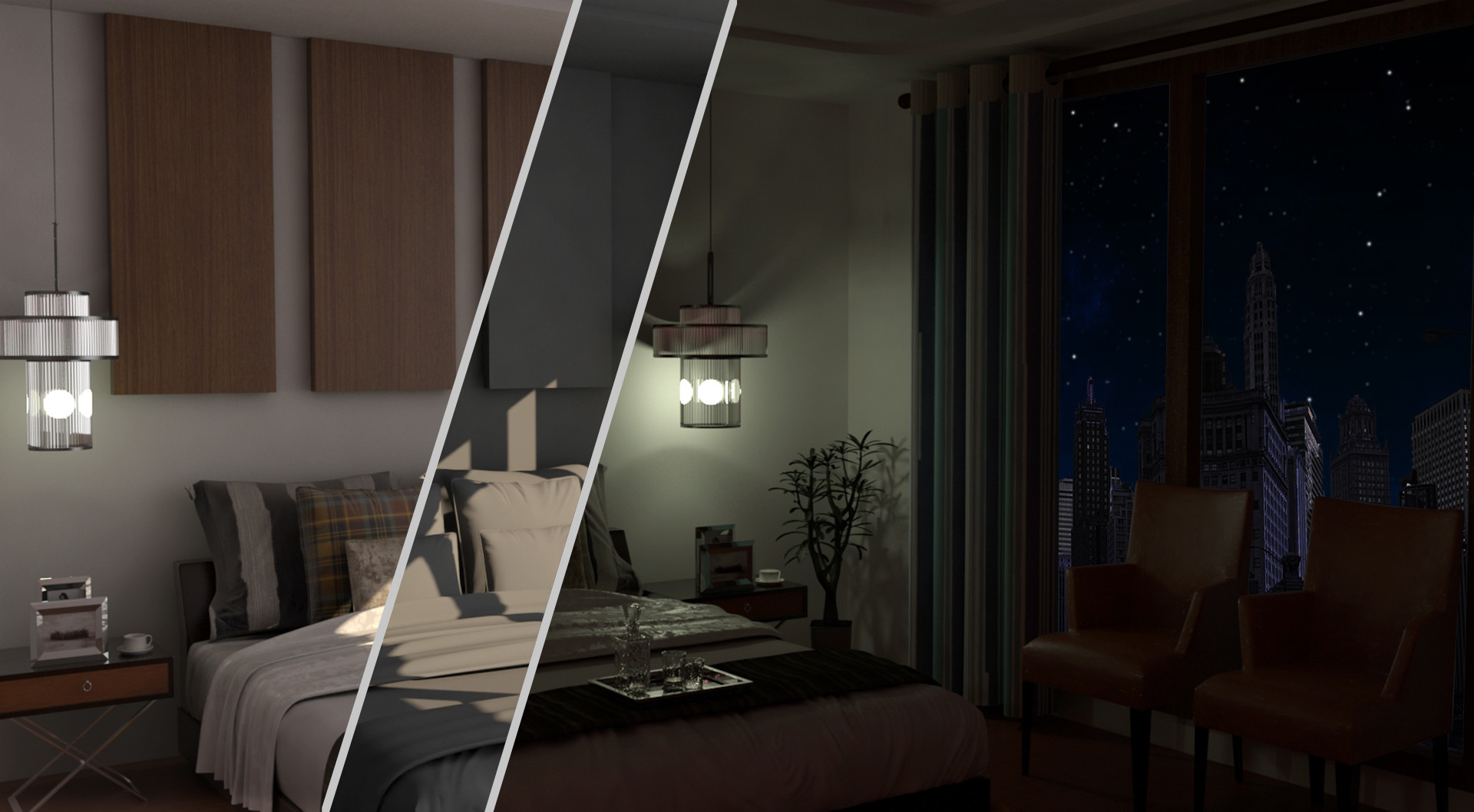 Artstation 3d Bedroom Lighting Modeling Texturing V Ray 3ds Max