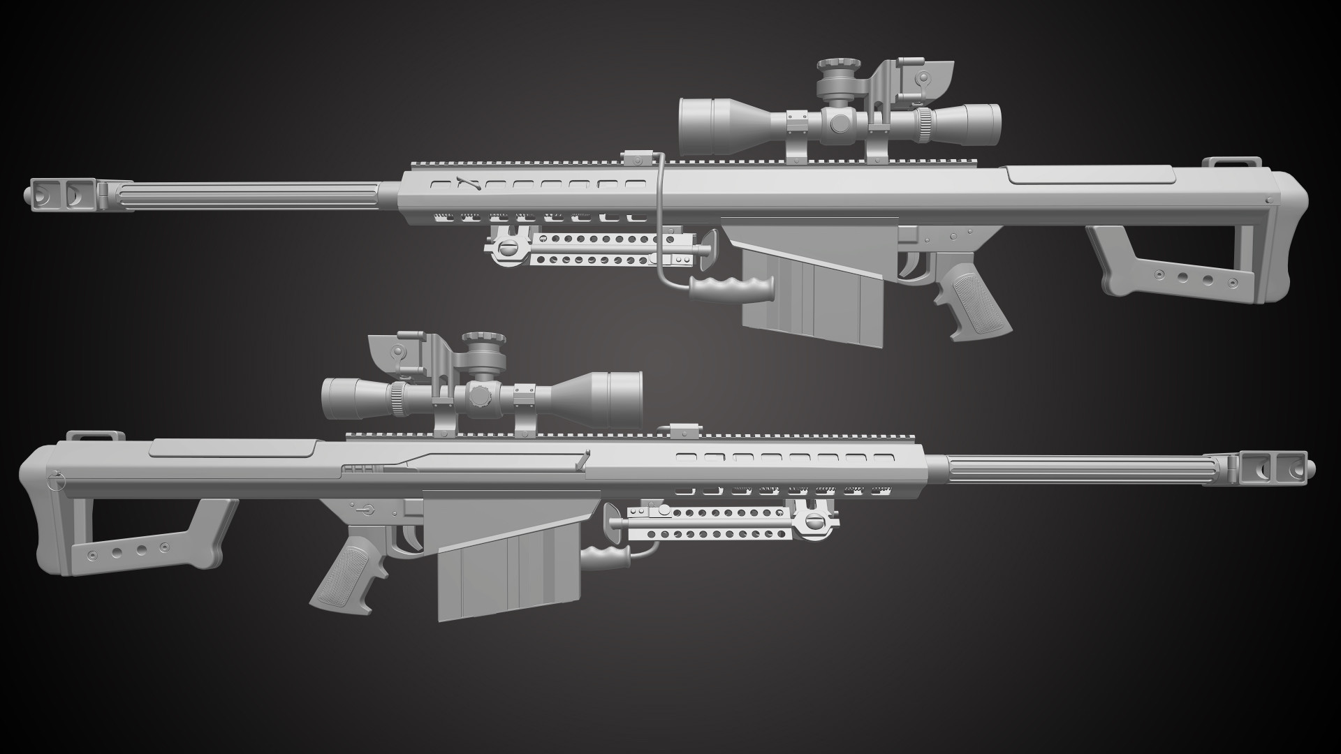 Barrett M82A1 Sniper Rifle.