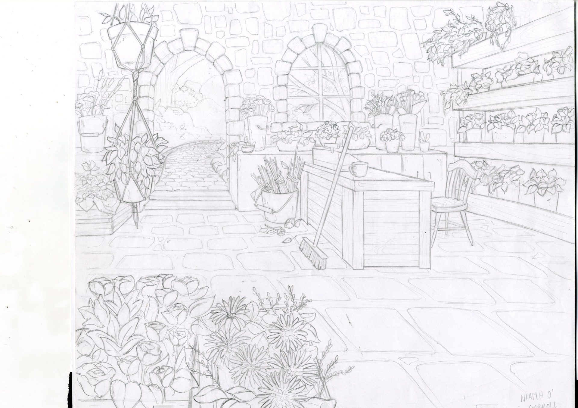 ArtStation Flower Shop Layout