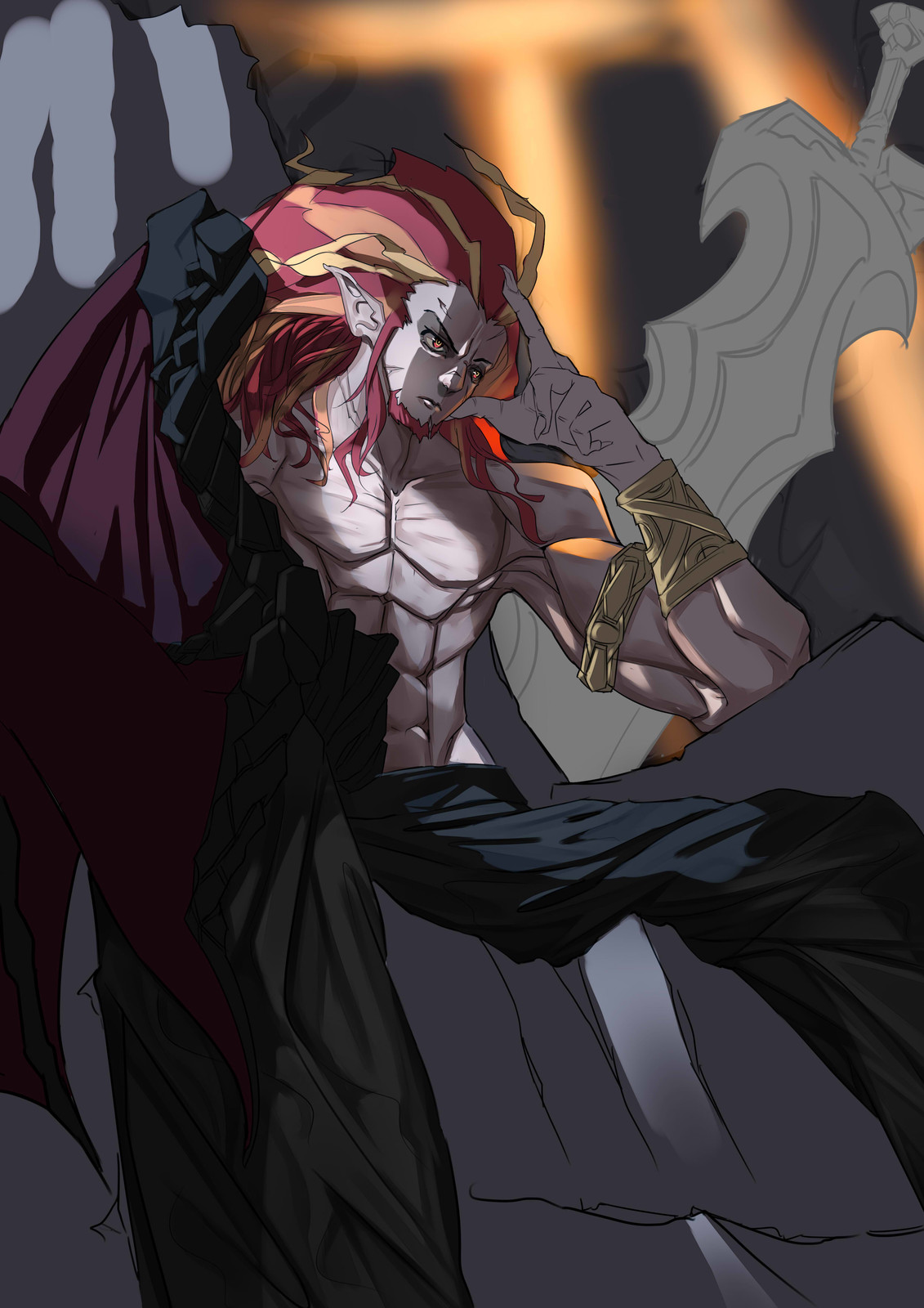 harry hidayat Dragon king (human form)