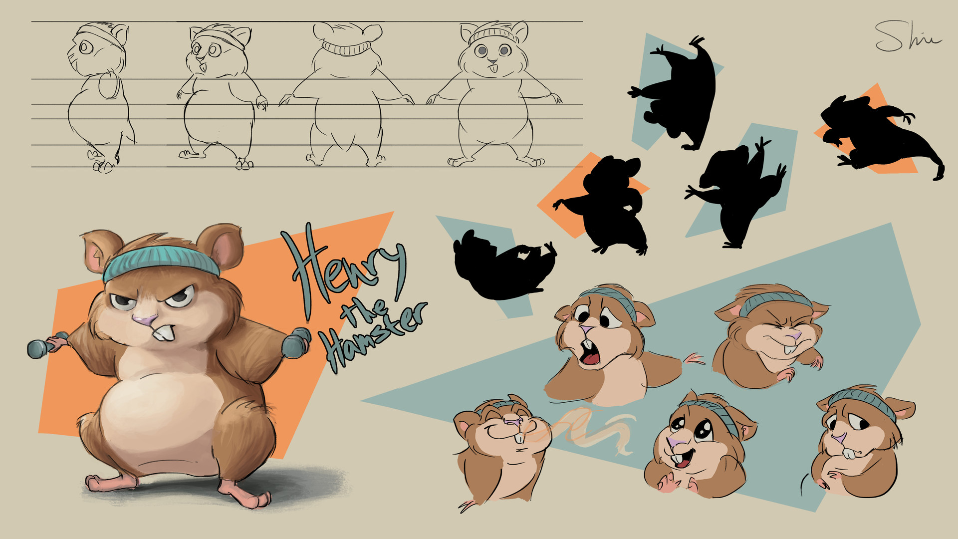 Artstation Hamster Character Design Shir Baron