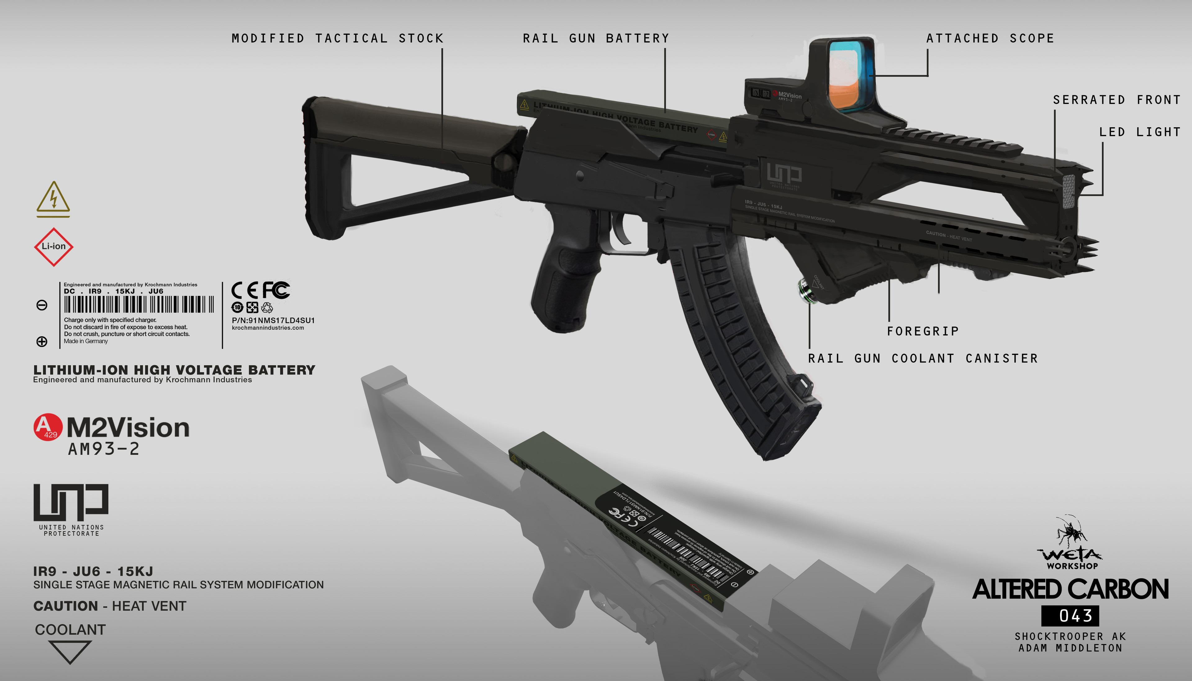 Shock Trooper Modified AK-47 - Artist: Adam Middleton