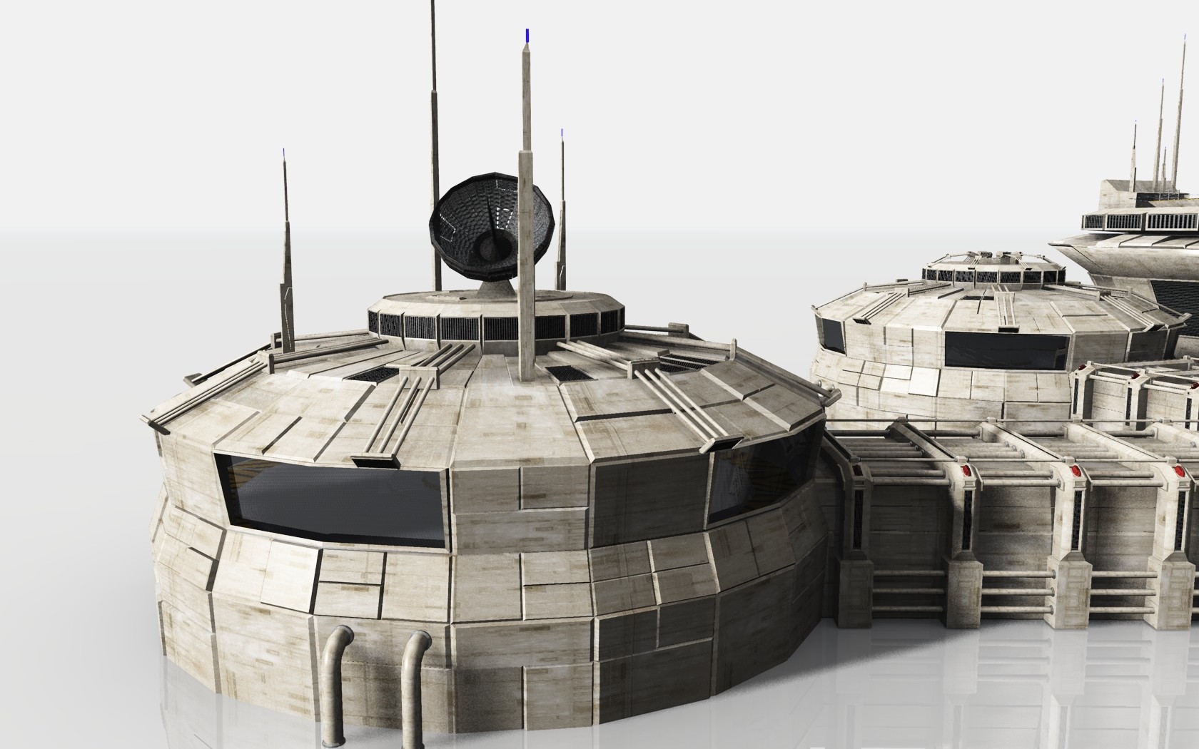Artstation Moonbase Alpha Modular Moonbase Shaun Williams