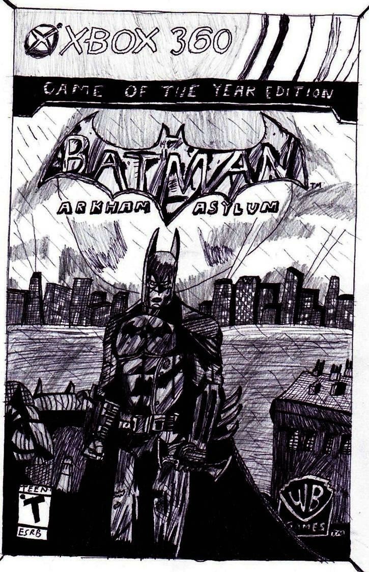 Mohit Patel - Batman: Arkham Asylum Game Box Art