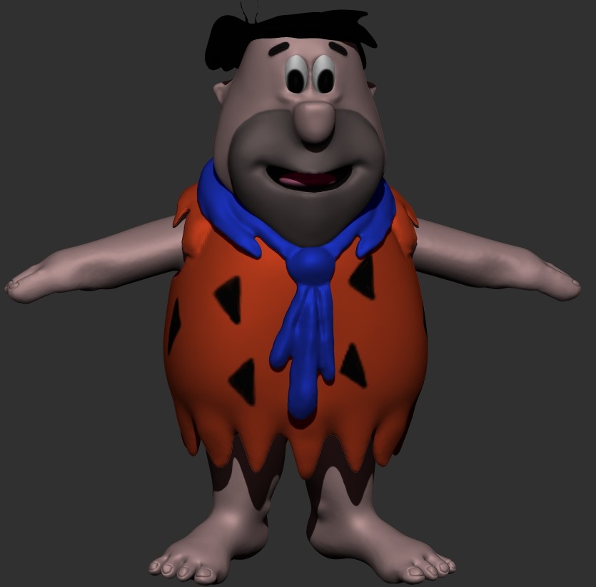 Artstation The Flintstones Fred Flintstone Gilberto Tenorio