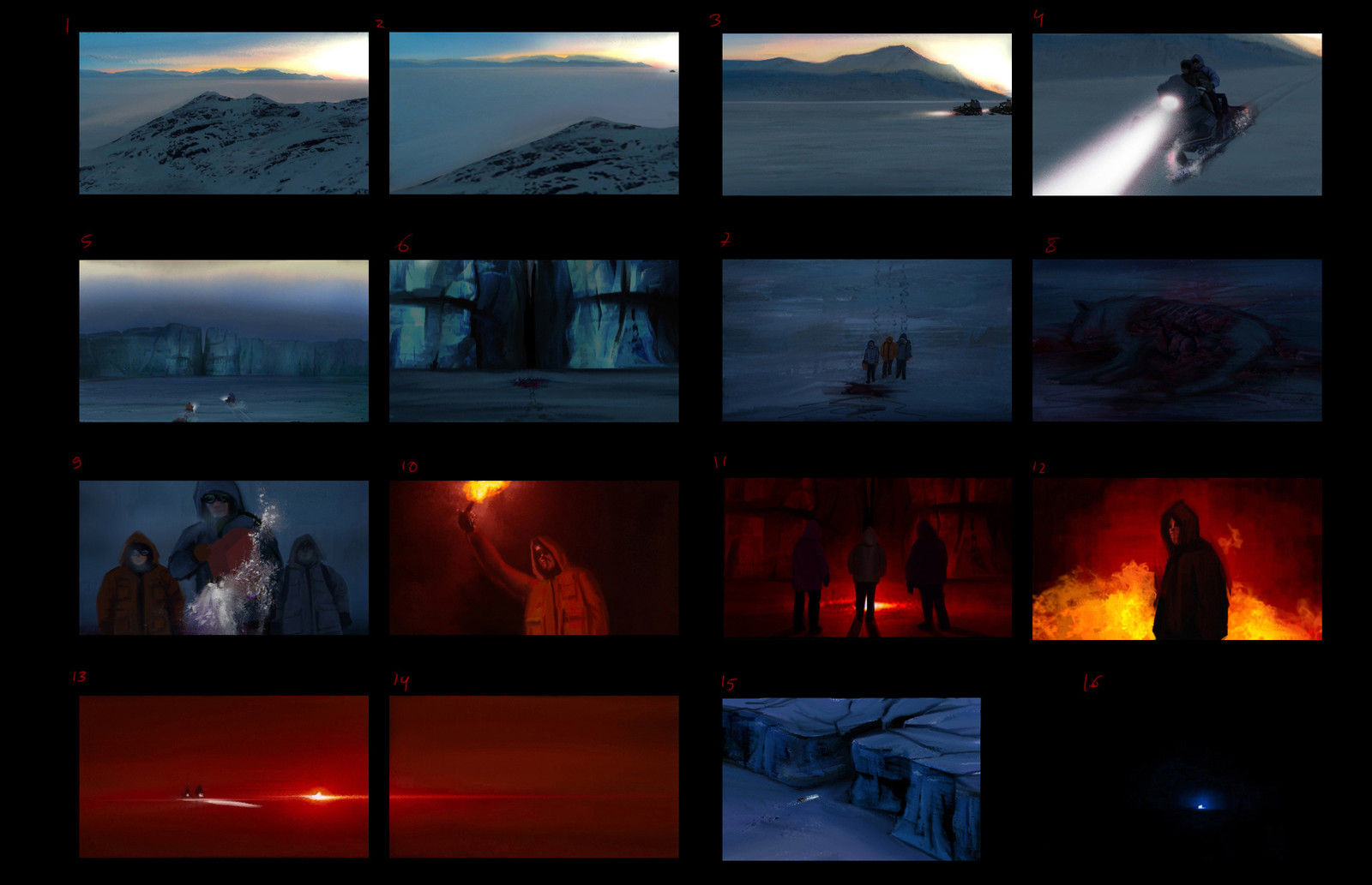 Mood, Color and Light  key frames page1