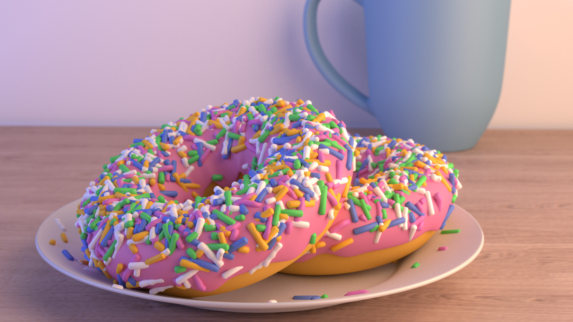 ArtStation - Donut tutorial/my version.