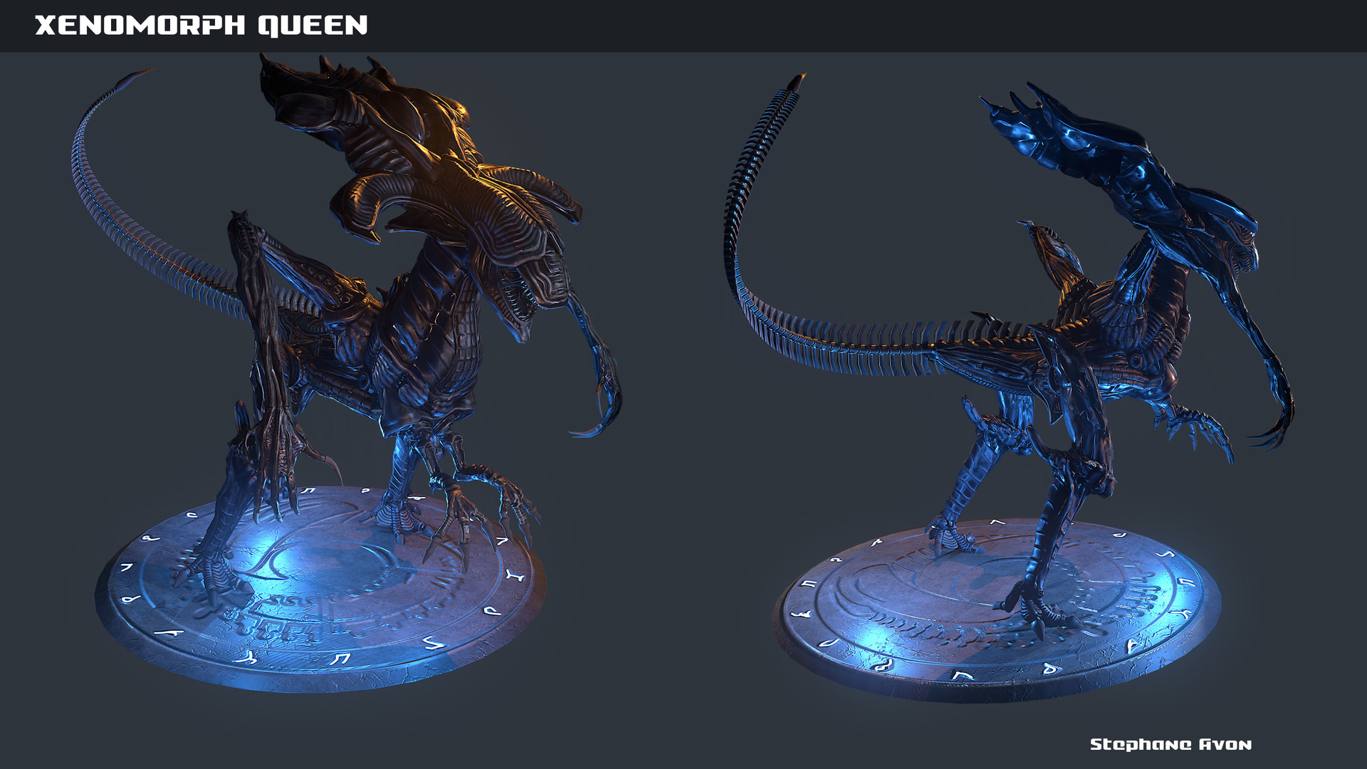 Artstation Xenomorph Queen Alien Stephane Avon