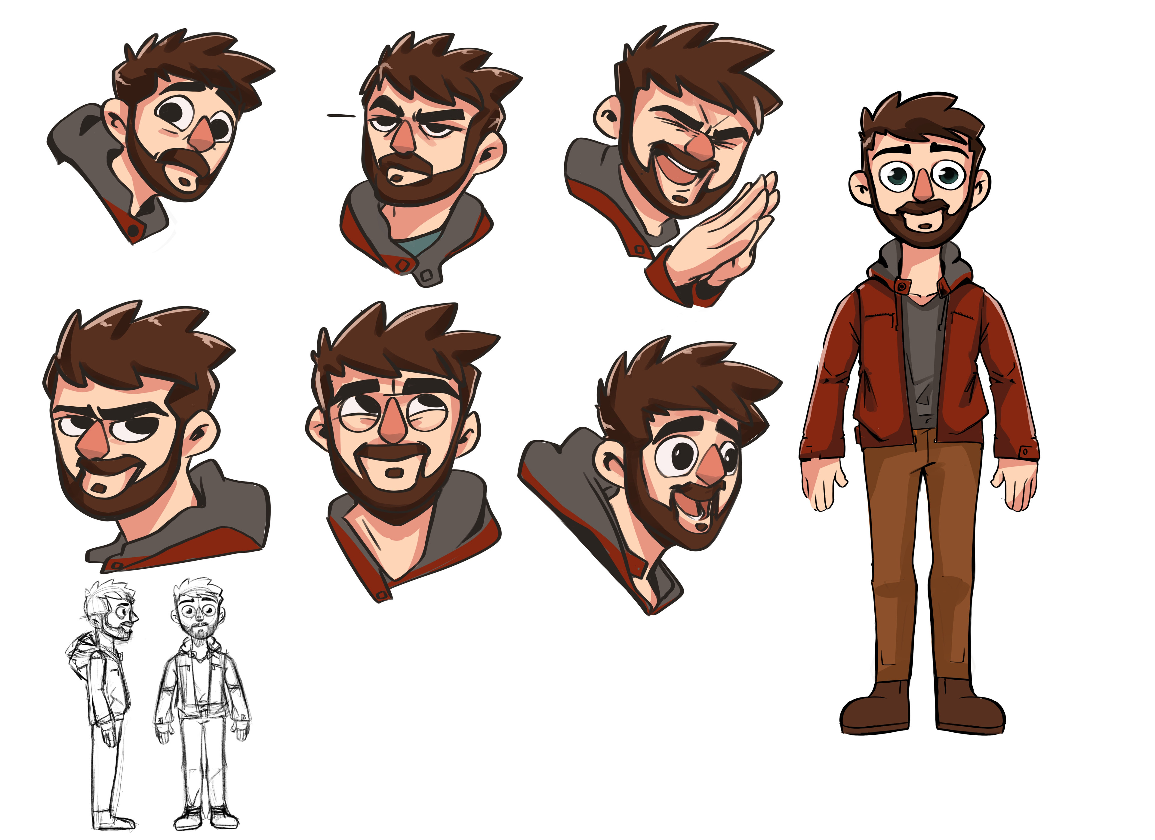 Model Sheet Character for Webcomic